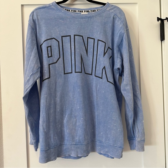 PINK Victoria's Secret Tops - VS PINK Blue Crewneck